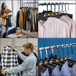 250 шт. пластиковые маркеры для одежды и брюк размера М KY-CP0001-09