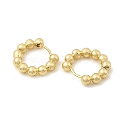 Серьги-кольца из латуни с бусинами для женщин&nbsp;LS-EJEW-B013-05