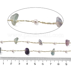 Catene a maglie in fluorite naturale e vetro&nbsp;CHC-K014-12G-07