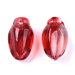Perle di vetro verniciate a spruzzo trasparente&nbsp;X-GLAA-N035-013-F02