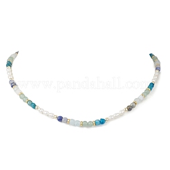 Ожерелья из натуральных аквамаринов&nbsp;NJEW-JN05868-01