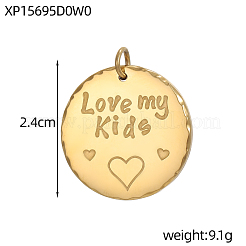 День матери подвески из нержавеющей стали 304&nbsp;STAS-OY010-96G