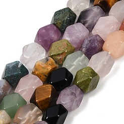 Природных драгоценных камней смешанного бисер нитей G-C220-B01-9x11mm