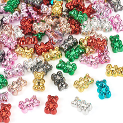 80шт акриловые бусины с УФ-покрытием PACR-TA0001-18