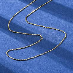 Ожерелья из текстурированной латунной цепочки NJEW-D302-65G