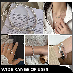 220 шт. 3 стиля латунных текстурированных бусин&nbsp;KK-ME0002-68S