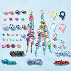 Kits de fabrication de porte-clés à thème sportif&nbsp;DIY-SP0007-57