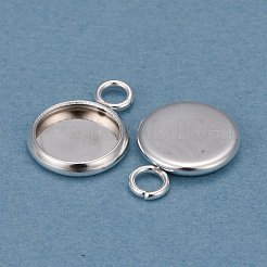 201 оправа для подвески из нержавеющей стали в форме кабошона STAS-F191-14S-A