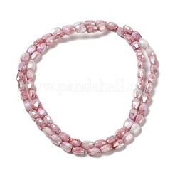 Стеклянные бусины с гальваническим покрытием &nbsp;GLAA-D013-05D