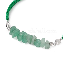 Браслеты из бусин с кусочками натуральных драгоценных камней&nbsp;BJEW-JB13104