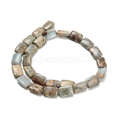 Натуральные бусины из аква терра яшмы G-Z110-F01-10x14mm