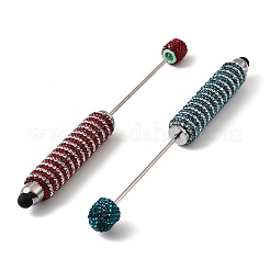 Стилус для сенсорного экрана с полимерной глиной и стразами AJEW-B108-07