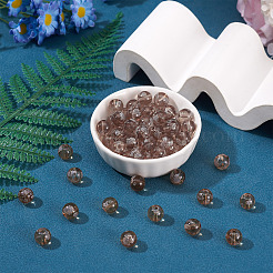 80 pz perline di lampwork trasparenti fatte a mano&nbsp;FIND-TAD0001-04F