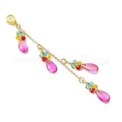 2 pz 2 colori decorazioni pendenti con perline di vetro&nbsp;HJEW-JM02819