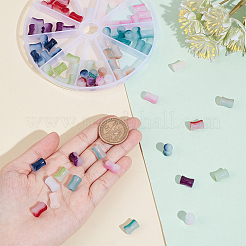 90шт 10 цвета нитей стеклянных бусин GLAA-NB0001-55