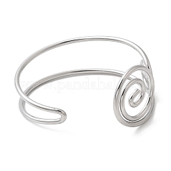 Браслеты-манжеты из нержавеющей стали 304 для женщин BJEW-Z150-02P-02