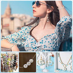 24 шт. 6 стиля натуральных ракушечных золотых эмалевых бусин BSHE-PH0001-58