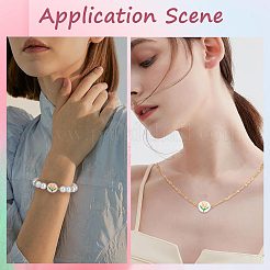 6 шт. латунные разноцветные эмалевые соединительные подвески&nbsp;FIND-CN0001-24