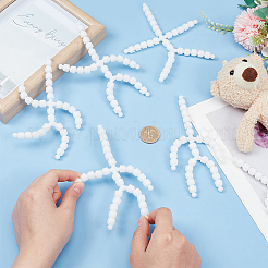 6шт пластиковая фигурка подвижный скелет DIY-PH0021-59