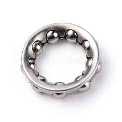 スチールバイクヘッドセットベアリング  自転車アクセサリー  リング  ステンレス鋼色  29x7mm  穴：20mm&nbsp;FIND-WH0077-05C