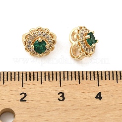 Pendentifs avec zircon cubiques à micro-pavés en laiton&nbsp;KK-P260-18G