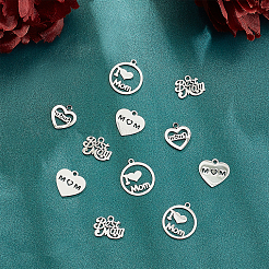 48 Stück 4 Stil 304 Edelstahl-Charms&nbsp;STAS-UN0032-26