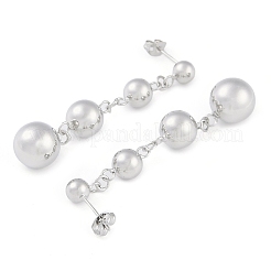 Латунные серьги-гвоздики для женщин EJEW-S225-02P