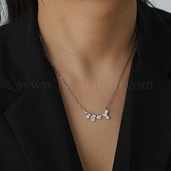 Не тускнеющие подвески из нержавеющей стали 304 NJEW-H010-01P