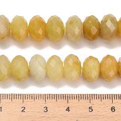 Природный Топаз нефрита бисер нитей G-C259-A07-8x12mm