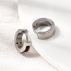 Серьги-кольца из нержавеющей стали 304&nbsp;EJEW-L302-02P-02