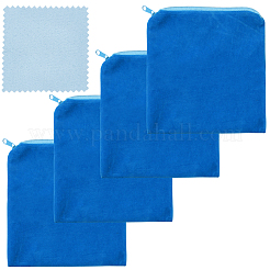 4 шт. мешочки для хранения серебряных ювелирных изделий из микрофибры на молнии&nbsp;ABAG-BBC0001-33A