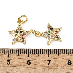 Латунные микро проложить кубического циркония подвески KK-C093-26A-G