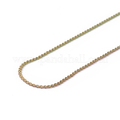 Ионное покрытие (ip) 304 нержавеющая сталь серпантин цепочка ожерелье для мужчин и женщин NJEW-G076-01B-M