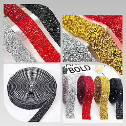 3 Yards selbstklebender Harz-Strass Hotfix&nbsp;DIY-SP0002-41B