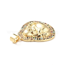 Стойки обшивки латунь микро проложить Циркон подвеску KK-F852-16G