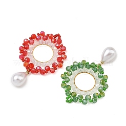 Pendentifs en verre et en laiton&nbsp;PALLOY-MZ01381