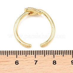 Anillos de dedo latón micropavé circonio cúbico&nbsp;RJEW-C153-01G-02