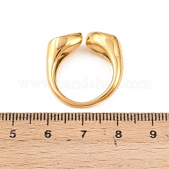 Нержавеющая сталь 304 со стеклянной манжетой и открытыми кольцами&nbsp;RJEW-Z125-03G-01