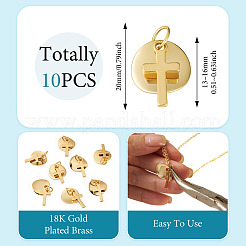 Colgantes de latón 10pcs&nbsp;PALLOY-TAC0270