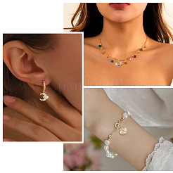 12шт 6 стиля латунные микро проложить прозрачные кубические циркониевые подвески KK-FW0001-11