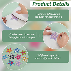 3 комплект полиэстеровой ткани для вышивки и пришивания аппликаций PATC-FG0002-52