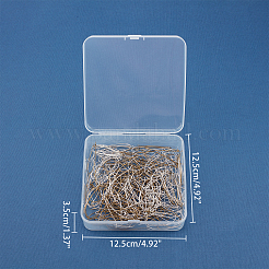 Латунные серьги-кольца серьги почек KK-FH0001-45-NR