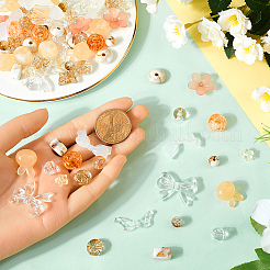 Акриловые бусины смешанного стиля OACR-SC0001-42