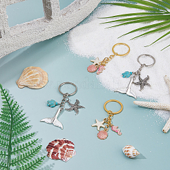 4шт брелок из сплава 2 стилей&nbsp;KEYC-FH00072