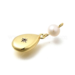 Латунные микро проложить кубического циркония подвески KK-Z093-25G