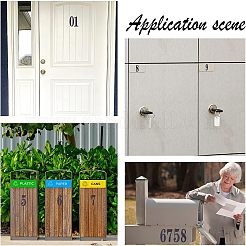 12 лист 2 цвета номер 0~9 ПВХ водонепроницаемая самоклеящаяся наклейка DIY-NB0007-28