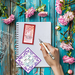 1 лист прозрачных пластиковых штампов из ПВХ DIY-GL0004-106