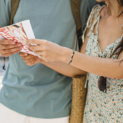 40 шт. 10 текстурированных бусины из нержавеющей стали 304 STAS-MP0001-09