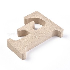 Письмо незаконченные кусочки дерева&nbsp;LS-DIY-WH0162-62F