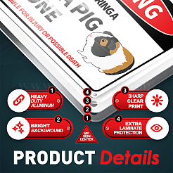 Уф-защищенный и водонепроницаемый алюминиевый предупреждающие знаки AJEW-WH0111-K32